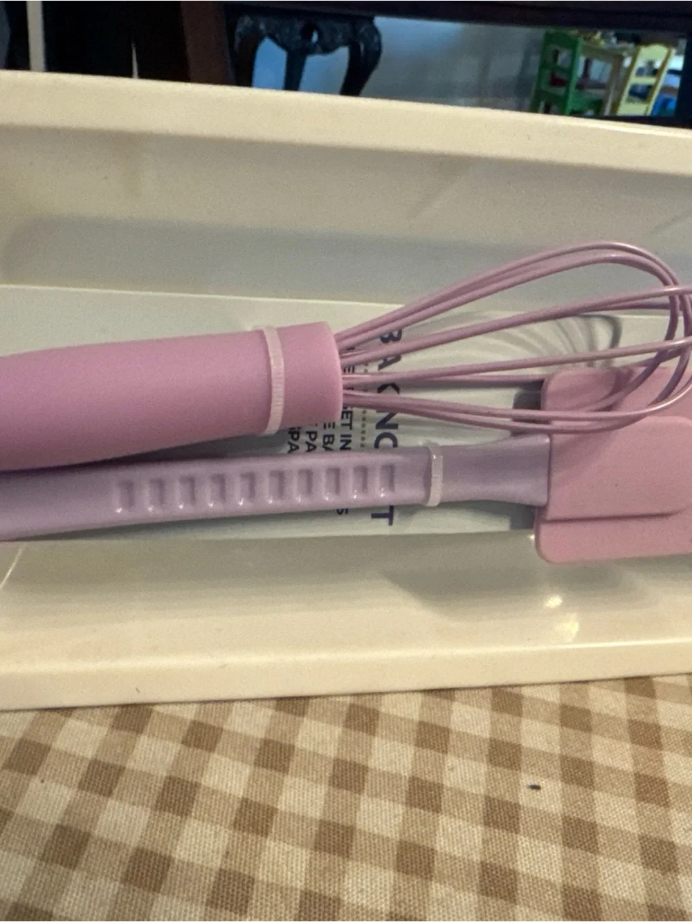 Purple  Silicone Whisk and Spatula Set